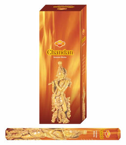 SAC Chandan Incense Sticks 20 Sticks/Tube 6 Tubes/Box