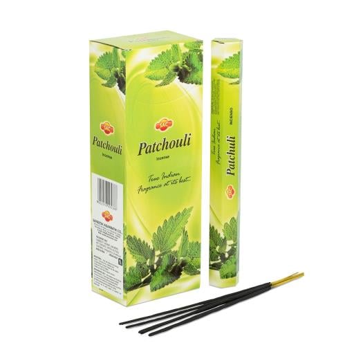 SAC Patchouli Incense Sticks 20 Sticks/Tube 6 Tubes/Box