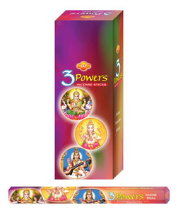 SAC 3 Powers Incense Sticks 20 Sticks/Tube 6 Tubes/Box