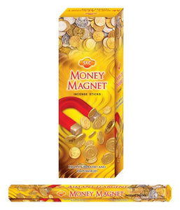 SAC Money Magnet Incense Sticks 20 Sticks/Tube 6 Tubes/Box