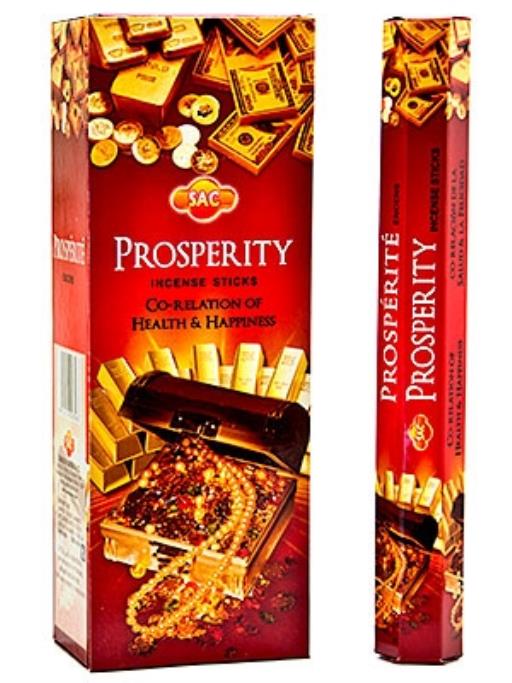 SAC Prosperity Incense Sticks 20 Sticks/Tube 6 Tubes/Box