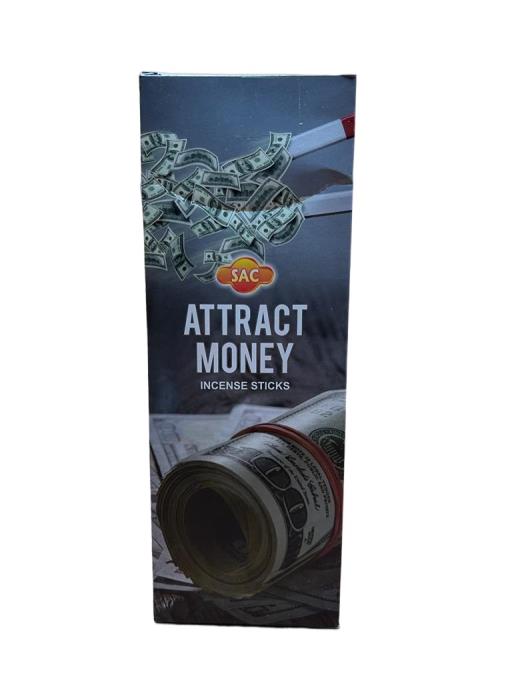 SAC Attract Money Incense Sticks 20 Sticks/Tube 6 Tubes/Box