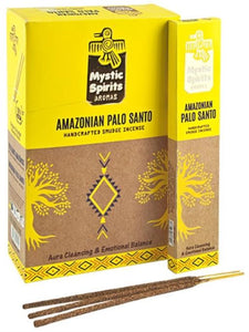 Tribal Soul (Hari Darshan) Mystic Spirits Amazonian Palo Santo 8 Sticks 9" 8 Sticks/ Pack 12 Packs/ Box