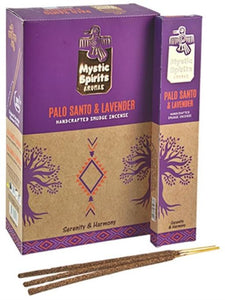 Tribal Soul (Hari Darshan) Mystic Spirits Palo Santo & Lavender 8 Sticks 9" 8 Sticks/ Pack 12 Packs/ Box