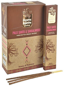 Tribal Soul (Hari Darshan) Mystic Spirits Palo Santo & Sandalwood 8 Sticks 9" 8 Sticks/ Pack 12 Packs/ Box