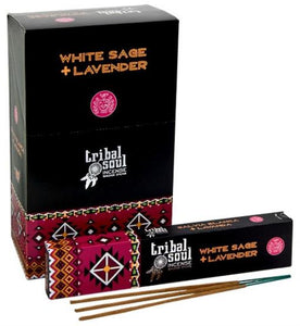 Tribal Soul (Hari Darshan) Tribal Soul White Sage  Lavender 15G 7.8" 15G/ Pack 12 Packs/ Box