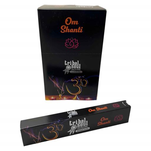 Tribal Soul (Hari Darshan) Tribal Soul Om Shanti Incense Sticks (Spiritual Series) 15G 15G/ Pack 12 Packs/ Box