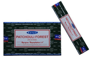 Satya "Nag Champa" Patchouli Forest Incense Sticks 15G 15 G/ Pack 12 Packs/ Box & Total 180G