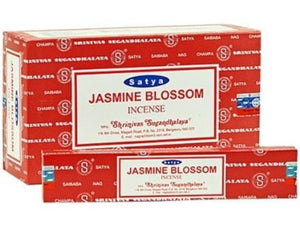 Satya "Nag Champa" Jasmine Blossom Incense Sticks 15G 15 G/ Pack 12 Packs/ Box & Total 180G