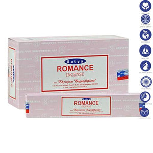 Satya "Nag Champa" Romance Incense Sticks 15G 7.8" 15 G/ Pack 12 Packs/ Box & Total 180G