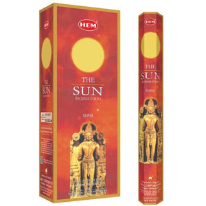 HEM Fragrances Precious Sun Incense Sticks 9" 20 Sticks/Tube 6 Tubes/Box & Burns: 45 Minutes/Stick