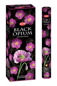 HEM Fragrances Black Opium Incense Sticks 9" 20 Sticks/Tube 6 Tubes/Box & Burns: 45 Minutes/Stick