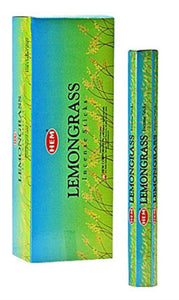 HEM Fragrances Lemongrass Incense Sticks 9" 20 Sticks/Tube 6 Tubes/Box & Burns: 45 Minutes/Stick