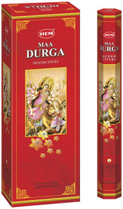 HEM Fragrances Ma Durga Incense Sticks 20 Sticks/Tube 6 Tubes/Box & Burns: 45 Minutes/Stick