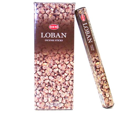 HEM Fragrances Loban Incense Sticks 20 Sticks/Tube 6 Tubes/Box & Burns: 45 Minutes/Stick