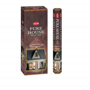 HEM Fragrances Pure House Incense Sticks 20 Sticks/Tube 6 Tubes/Box & Burns: 45 Minutes/Stick