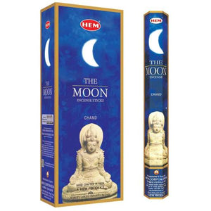 HEM Fragrances Precious Moon Incense Sticks (Previously The Moon) 9" 20 Sticks/Tube 6 Tubes/Box & Burns: 45 Minutes/Stick