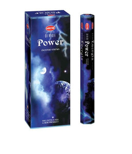 HEM Fragrances Divine Power Incense Sticks 20 Sticks/Tube 6 Tubes/Box & Burns: 45 Minutes/Stick