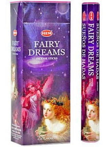 HEM Fragrances Fairy Dreams Incense Sticks 9" 20 Sticks/Tube 6 Tubes/Box & Burns: 45 Minutes/Stick