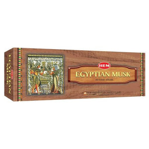 HEM Fragrances Egyptian Musk Incense Sticks 20 Sticks/Tube 6 Tubes/Box & Burns: 45 Minutes/Stick