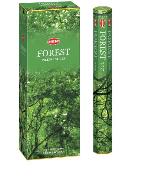 HEM Fragrances Forest Incense Sticks 20 Sticks/Tube 6 Tubes/Box & Burns: 45 Minutes/Stick