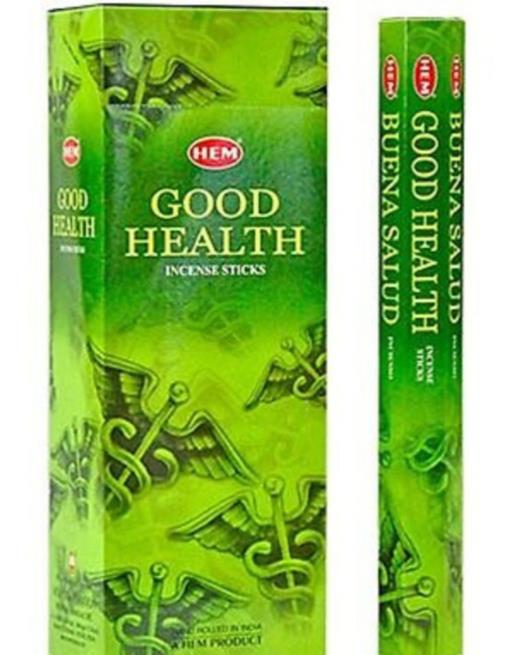 HEM Fragrances Good Health Incense Sticks 20 Sticks/Tube 6 Tubes/Box & Burns: 45 Minutes/Stick