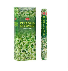 HEM Fragrances Pitanga Flower Incense Sticks 20 Sticks/Tube 6 Tubes/Box & Burns: 45 Minutes/Stick