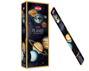 HEM Fragrances The Planet Incense Sticks 9" 20 Sticks/Tube 6 Tubes/Box & Burns: 45 Minutes/Stick