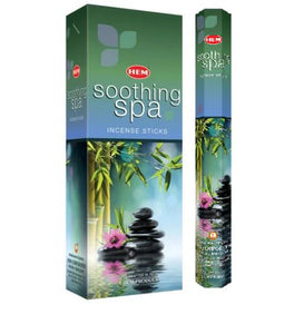 HEM Fragrances Soothing Spa Incense Sticks 20 Sticks/Tube 6 Tubes/Box & Burns: 45 Minutes/Stick