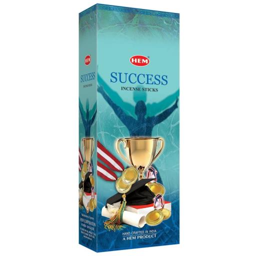 HEM Fragrances Success Incense Sticks 20 Sticks/Tube 6 Tubes/Box & Burns: 45 Minutes/Stick