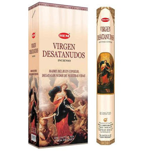 HEM Fragrances Virgin Desatanudos Incense Sticks 9" 20 Sticks/Tube 6 Tubes/Box & Burns: 45 Minutes/Stick