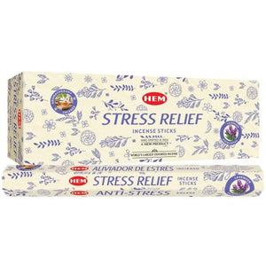 HEM Fragrances Stress Relief Incense Sticks 20 Sticks/Tube 6 Tubes/Box & Burns: 45 Minutes/Stick