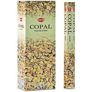 HEM Fragrances Copal Incense Sticks 9" 20 Sticks/Tube 6 Tubes/Box & Burns: 45 Minutes/Stick