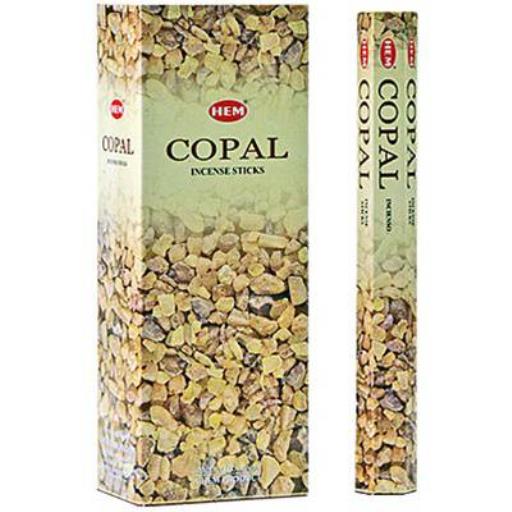 HEM Fragrances Copal Incense Sticks 20 Sticks/Tube 6 Tubes/Box & Burns: 45 Minutes/Stick