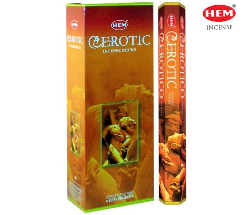 HEM Fragrances Erotic Incense Sticks 20 Sticks/Tube 6 Tubes/Box & Burns: 45 Minutes/Stick