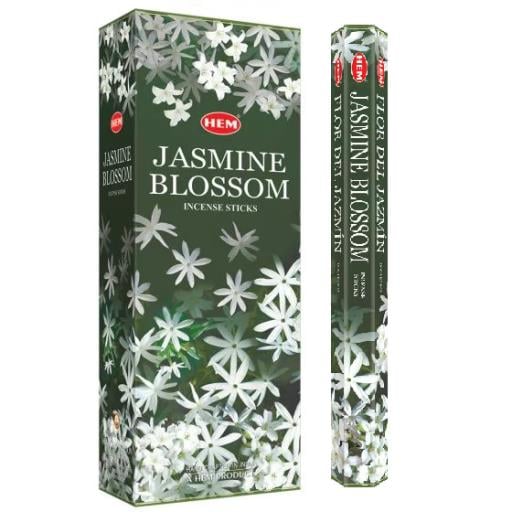 HEM Fragrances Jasmine Blossom Incense Sticks 20 Sticks/Tube 6 Tubes/Box & Burns: 45 Minutes/Stick