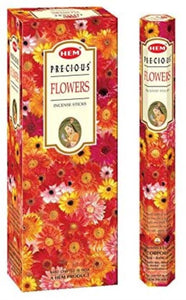 HEM Fragrances Precious Flower Incense Sticks 20 Sticks/Tube 6 Tubes/Box & Burns: 45 Minutes/Stick