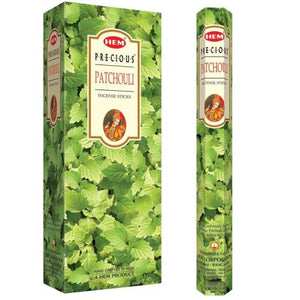 HEM Fragrances Precious Patchouli Incense Sticks 9" 20 Sticks/Tube 6 Tubes/Box & Burns: 45 Minutes/Stick