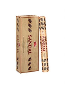 HEM Fragrances Precious Sandal Incense Sticks 9" 20 Sticks/Tube 6 Tubes/Box & Burns: 45 Minutes/Stick