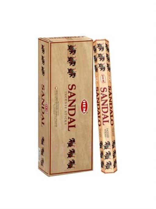 HEM Fragrances Precious Sandal Incense Sticks 20 Sticks/Tube 6 Tubes/Box & Burns: 45 Minutes/Stick