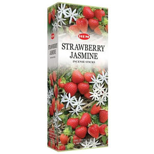 HEM Fragrances Strawberry Jasmine Incense Sticks 20 Sticks/Tube 6 Tubes/Box & Burns: 45 Minutes/Stick