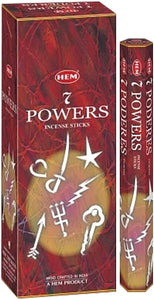 HEM Fragrances 7 Powers Incense Sticks 20 Sticks/Tube 6 Tubes/Box & Burns: 45 Minutes/Stick