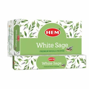 HEM Fragrances White Sage Masala 15G 7.8" 15G/ Pack 12 Packs/ Box