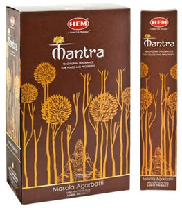 HEM Fragrances Mantra Masala 15G 7.8" 15G/ Pack 12 Packs/ Box