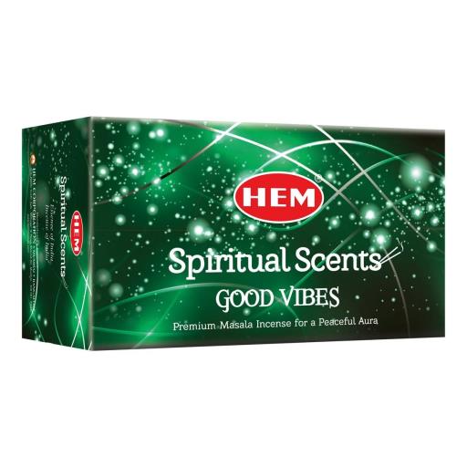 HEM Fragrances Spiritual Scents Good Vibes Masala 15G 15G/ Pack 12 Packs/ Box