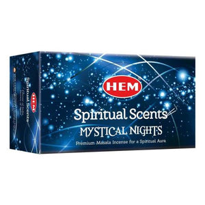 HEM Fragrances Spiritual Scents Mystical Nights Masala 15G 7.8" 15G/ Pack 12 Packs/ Box