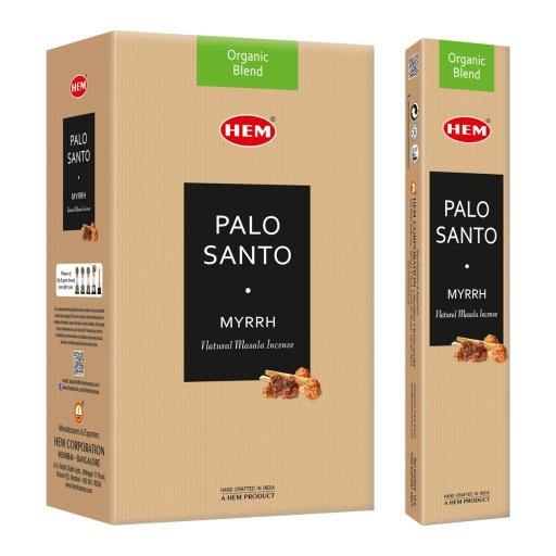 HEM Fragrances Palo Santo Myrrh Natural Masala Organic Blend 15G 7.8