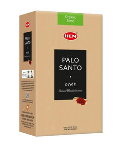 HEM Fragrances Palo Santo Rose Natural Masala Organic Blend 15G 7.8" 15G/ Pack 12 Packs/ Box