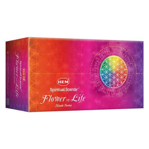 HEM Fragrances Flower Of Life Masala Incense 15G 7.8" 15G/ Pack 12 Packs/ Box