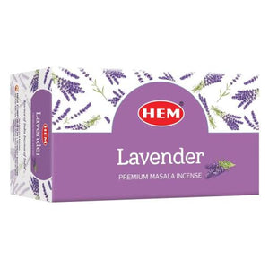 HEM Fragrances Lavender Premium Masala Incense 15G 15G/ Pack 12 Packs/ Box